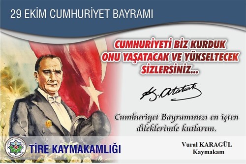 29 Ekim Cumhuriyet Bayramı Kutlu Olsun